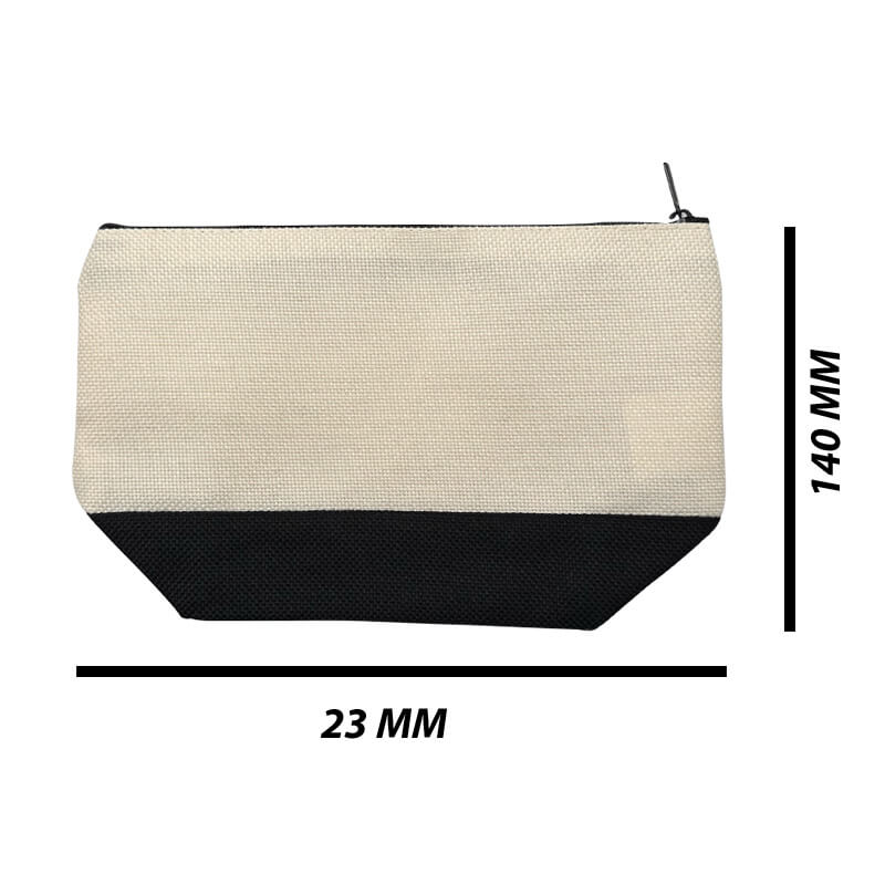 Personalised Canvas Bag With Zip 23x14cm Photo Gift