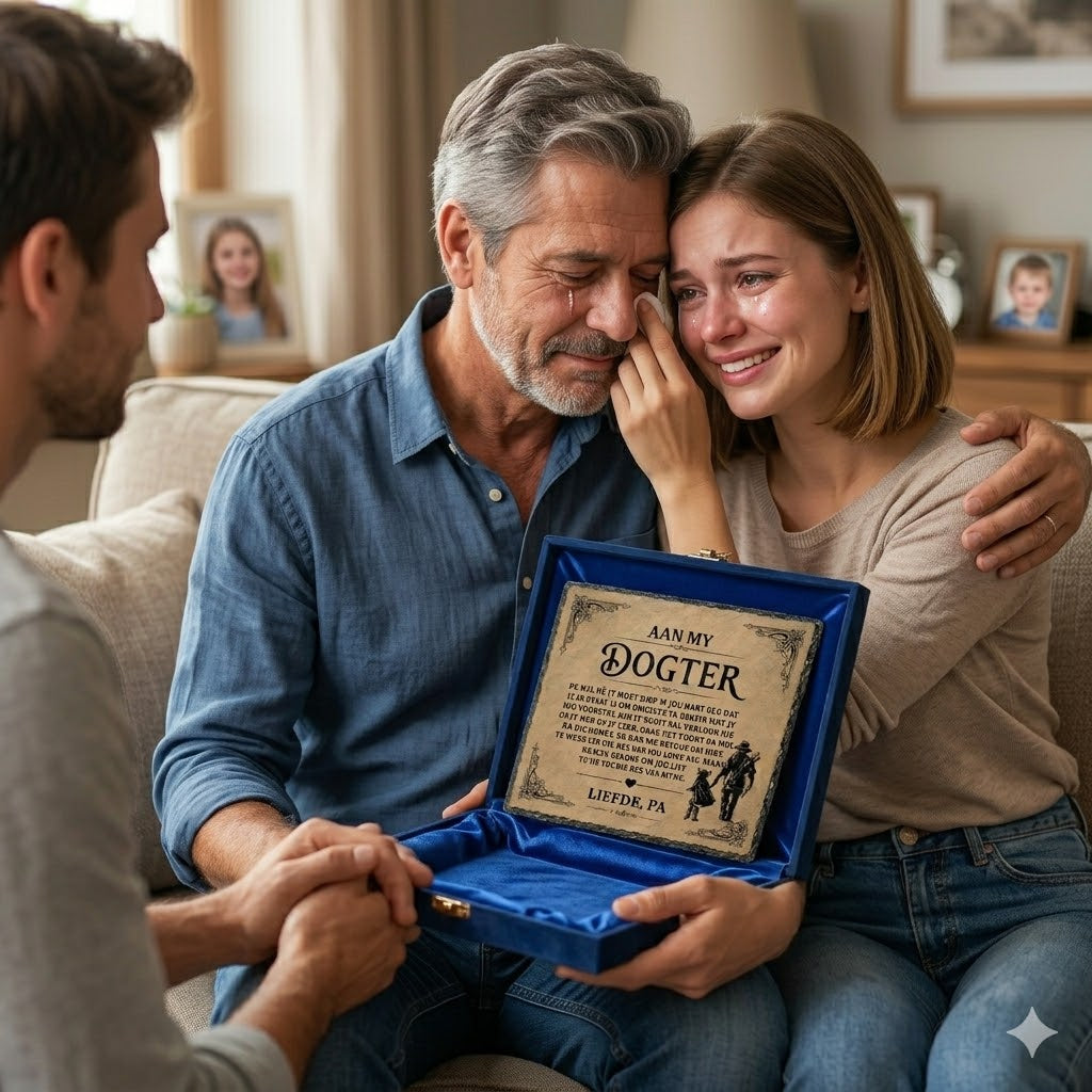 Aan My Dogter Rock Slate Plaque – Inspirerende Geskenk van Pappa