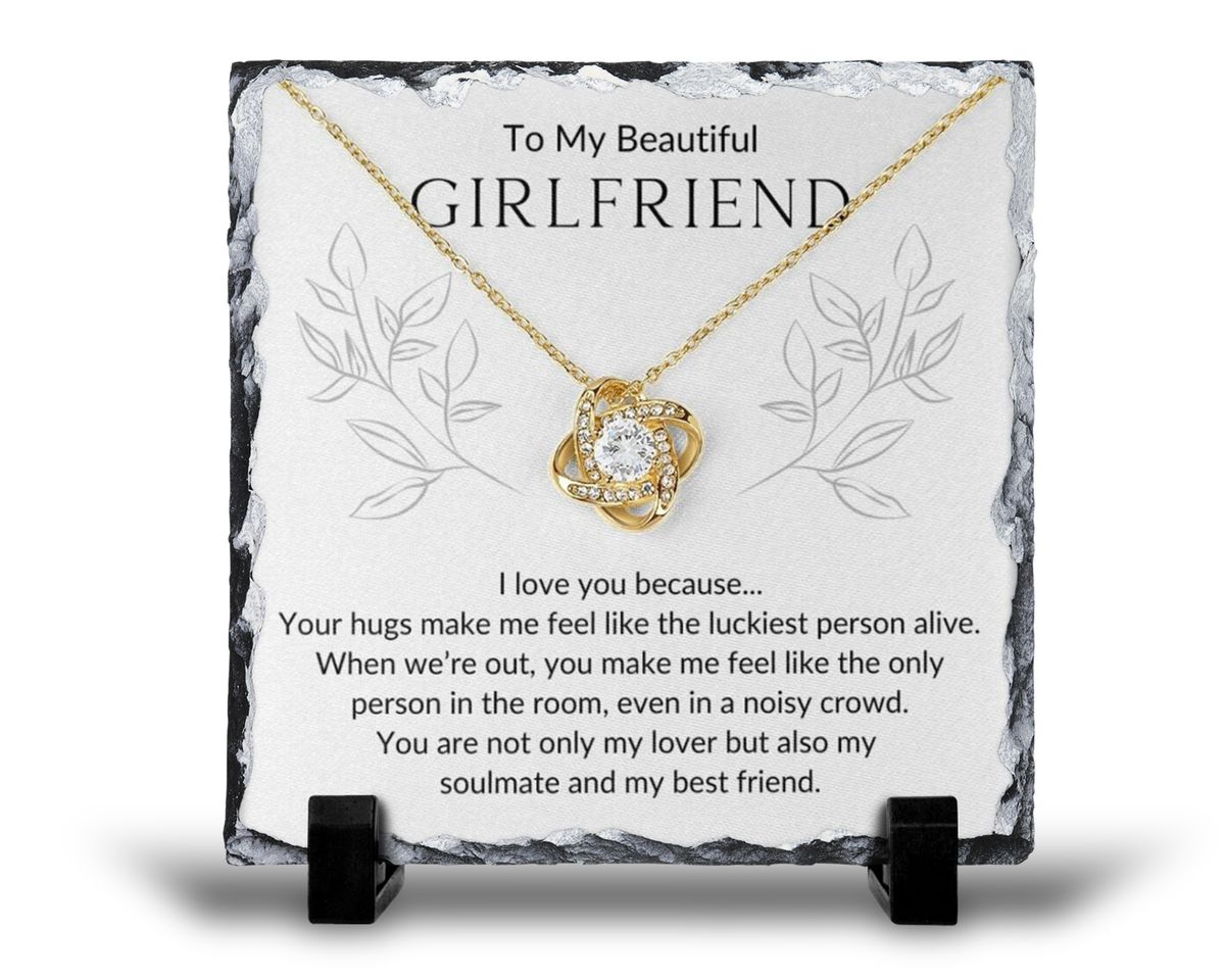 My Beautiful Girlfriend Birthday Anniversary Gift Rock Slate