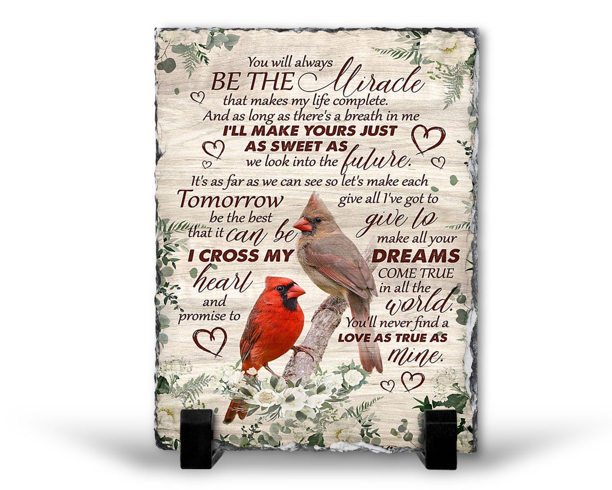 Love As True Boyfriend Girlfriend Birthday Anniversary Gift Rock Slate