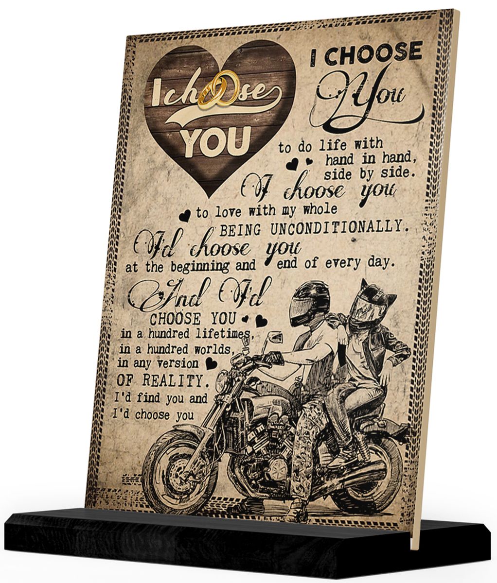 I Chose You Girlfriend Boyfriend Birthday Anniversary Gift Ceramic Tile